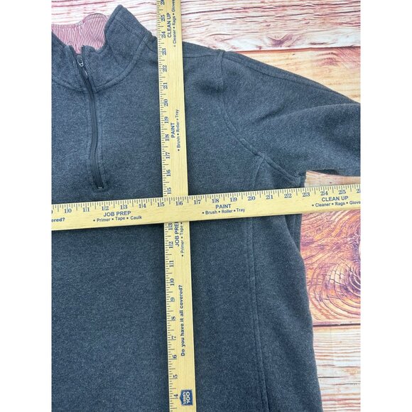Orvis Womens Charcoal Quarter-Zip Pullover Sweater XL - Picture 6 of 6